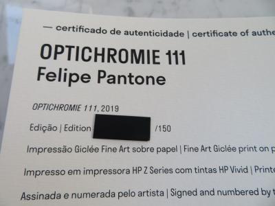 Felipe PANTONE - Optichromie, 2019 - Giclée d’art signé et numéroté 2