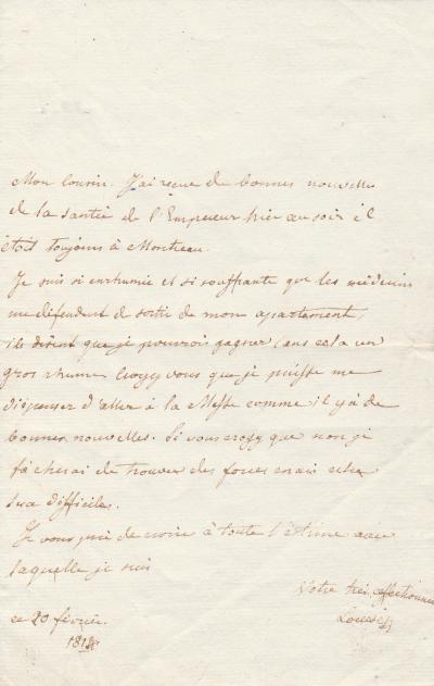 Marie Louise d’Autriche, Impératrice - Lettre autographe signée sur NAPOLEON IER 2