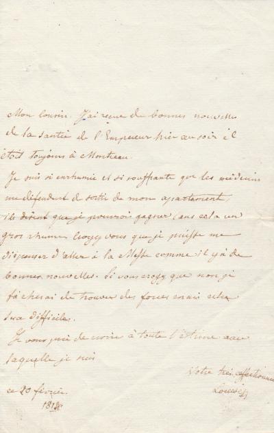 Marie Louise d’Autriche, Impératrice - Lettre autographe signée sur NAPOLEON IER 2