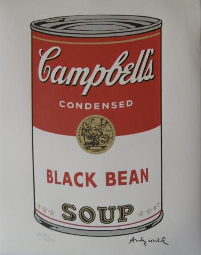 Andy WARHOL (d’après) - Campbell’s Soup Black Bean - Lithographie 2