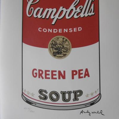 Andy WARHOL(d’après) - Campbell’s soup Green Pea, Lithographie 2