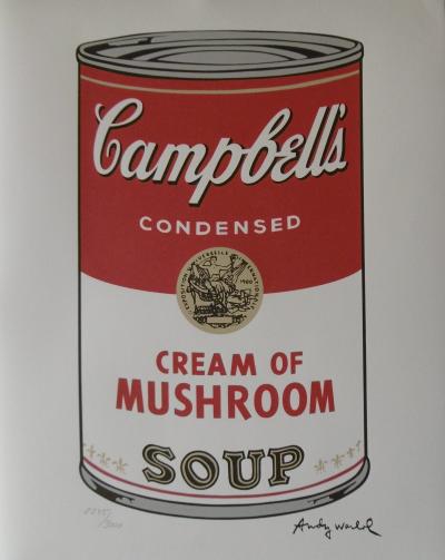 Andy WARHOL (d’après) - Campbell’s Soup Mushroom, Lithographie 2
