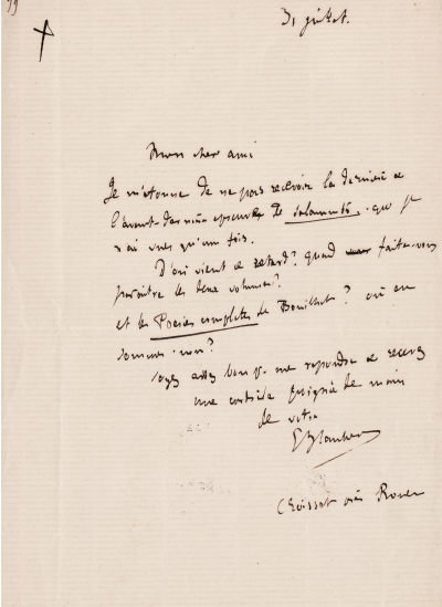 Gustave FLAUBERT - Lettre autographe signée à propos de Salammbô 2