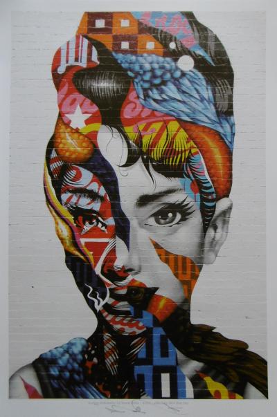 Tristan EATON - Audrey de Mulberry, 2019 - Poster signé 2