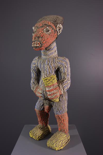 Cameroun - Statuette perlée Bamileke 2