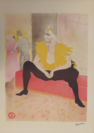 Henri TOULOUSE-LAUTREC (d’après) - Elles, La Clownesse assise, Lithographie 2