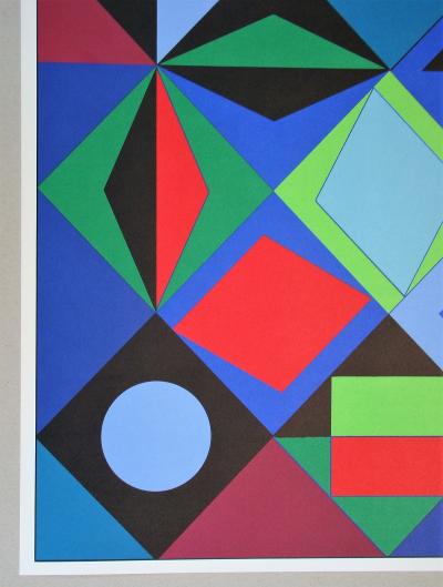 Victor VASARELY (d’après) - Sikra, 1973 - Sérigraphie en couleurs 2