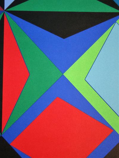 Victor VASARELY (d’après) - Sikra, 1973 - Sérigraphie en couleurs 2