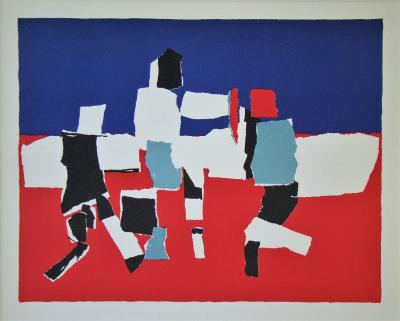 Nicolas DE STAËL (d’après) - Composition, 1965 - Lithographie en couleurs 2