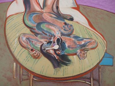 Francis BACON (d’après) : Nu couché - Lithographie, 1966 2