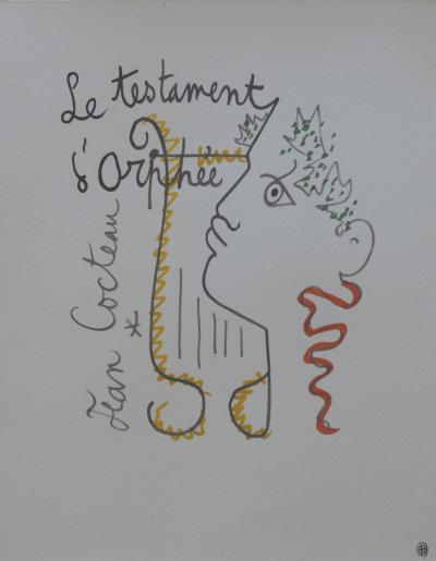 Jean COCTEAU - Le Testament d’Orphée - Lithographie 2