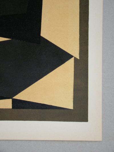 Victor VASARELY - Projet pour une tapisserie - 1954 - Lithographie originale 2