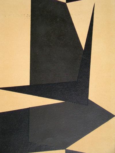 Victor VASARELY - Projet pour une tapisserie - 1954 - Lithographie originale 2