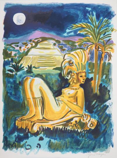 Yves BRAYER - Mystères du Mexique - Lithographie originale signée au crayon 2