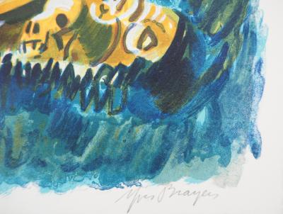 Yves BRAYER - Mystères du Mexique - Lithographie originale signée au crayon 2