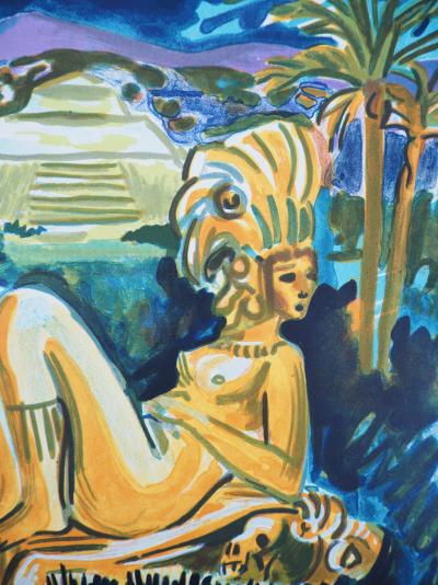 Yves BRAYER - Mystères du Mexique - Lithographie originale signée au crayon 2