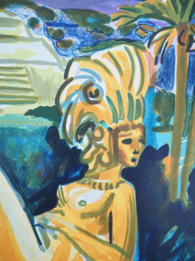 Yves BRAYER - Mystères du Mexique - Lithographie originale signée au crayon 2