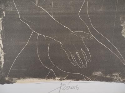 Pierre-Yves TREMOIS : Couple enlacé - Lithographie originale Signée 2