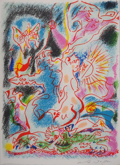 André MASSON : Amour et Psyché - Lithographie originale Signée 2