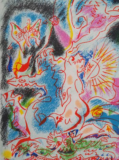 André MASSON : Amour et Psyché - Lithographie originale Signée 2