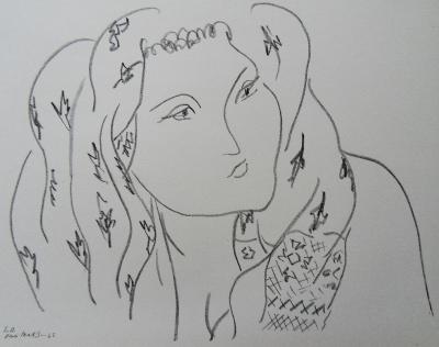 Henri Matisse (d’après) : Bohémienne, 1943, Lithographie signée 2