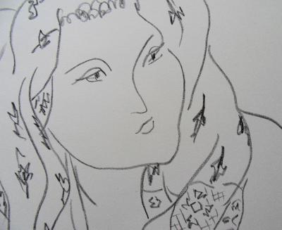 Henri Matisse (d’après) : Bohémienne, 1943, Lithographie signée 2
