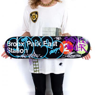Cope2, -  Bronx Park East Station, 2019 - Skateboard 2