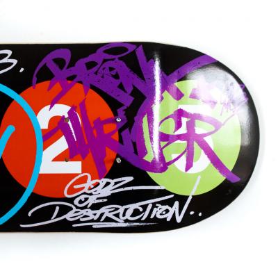 Cope2, -  Bronx Park East Station, 2019 - Skateboard 2