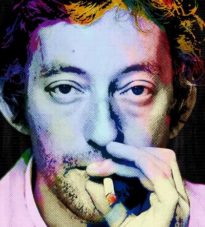 Vincent Sabatier - Gainsbourg - Sérigraphie signée et numérotée datée 2019 2
