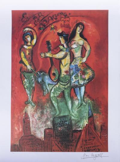 Marc CHAGALL : Carmen, Lithographie signée, Edition limitée 500ex