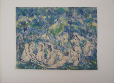 Paul CEZANNE (d’après) : Groupe de baigneurs, 1947, Lithographie 2