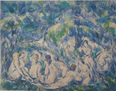 Paul CEZANNE (d’après) : Groupe de baigneurs, 1947, Lithographie 2