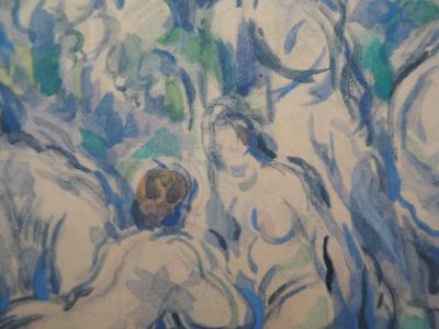 Paul CEZANNE (d’après) : Groupe de baigneurs, 1947, Lithographie 2