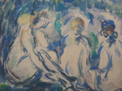 Paul CEZANNE (d’après) : Groupe de baigneurs, 1947, Lithographie 2