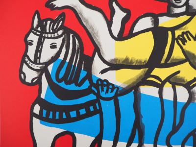 Fernand LEGER (d’après) : Parade à cheval - Lithographie Signée 2