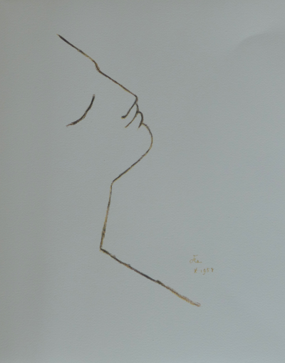 Jean Cocteau - Profil d’un rêveur, 1955 - Lithographie 2