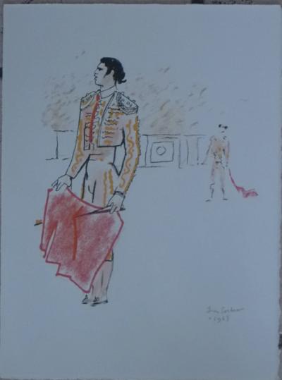 Jean COCTEAU - Toréador - Lithographie 2