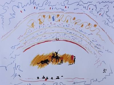 PICASSO Pablo : La Corrida - Lithographie numérotée et signée 2