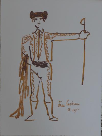 Jean COCTEAU - Toréador et son épée, 1962 -Lithographie 2