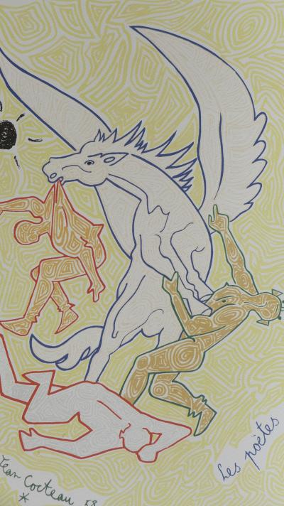 Jean COCTEAU - Les Poètes Lithographie 2