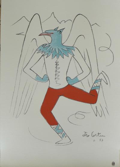 Jean COCTEAU - Le Griffon - Lithographie 2