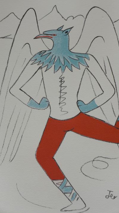 Jean COCTEAU - Le Griffon - Lithographie 2