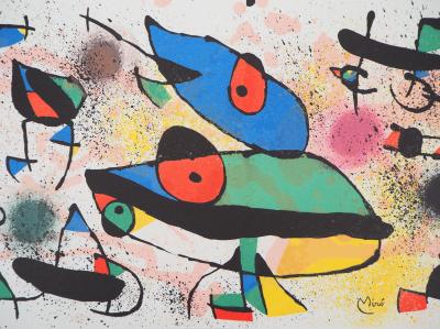 Joan MIRO : Sculptures, les Grenouilles - Lithographie originale signée 2