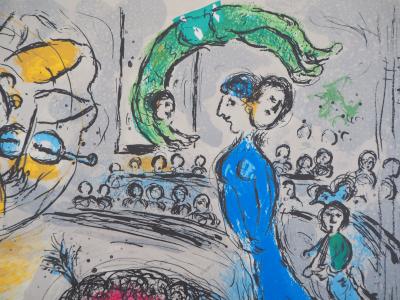Marc CHAGALL (d’après) : Soleil au Cheval rouge - Lithographie 2