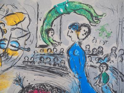 Marc CHAGALL (d’après) - Soleil au Cheval rouge - Lithographie 2