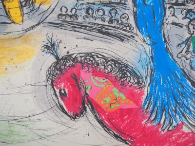 Marc CHAGALL (d’après) - Soleil au Cheval rouge - Lithographie 2
