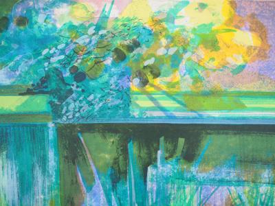 Camille HILAIRE : La Zorn vue de ma fenêtre - Lithographie originale Signée 2
