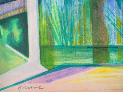 Camille HILAIRE : La Zorn vue de ma fenêtre - Lithographie originale Signée 2