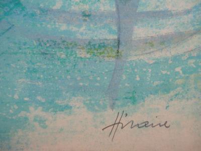 Camille HILAIRE : Rives de la Bruche près de Strasbourg - Lithographie originale Signée 2