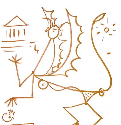 Jean COCTEAU - Créature Surréaliste - Lithographie 2